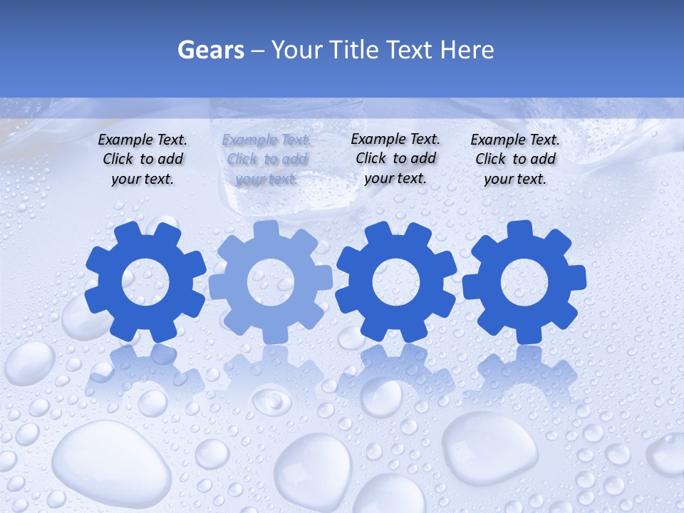 Crystals Cold Purity PowerPoint Template