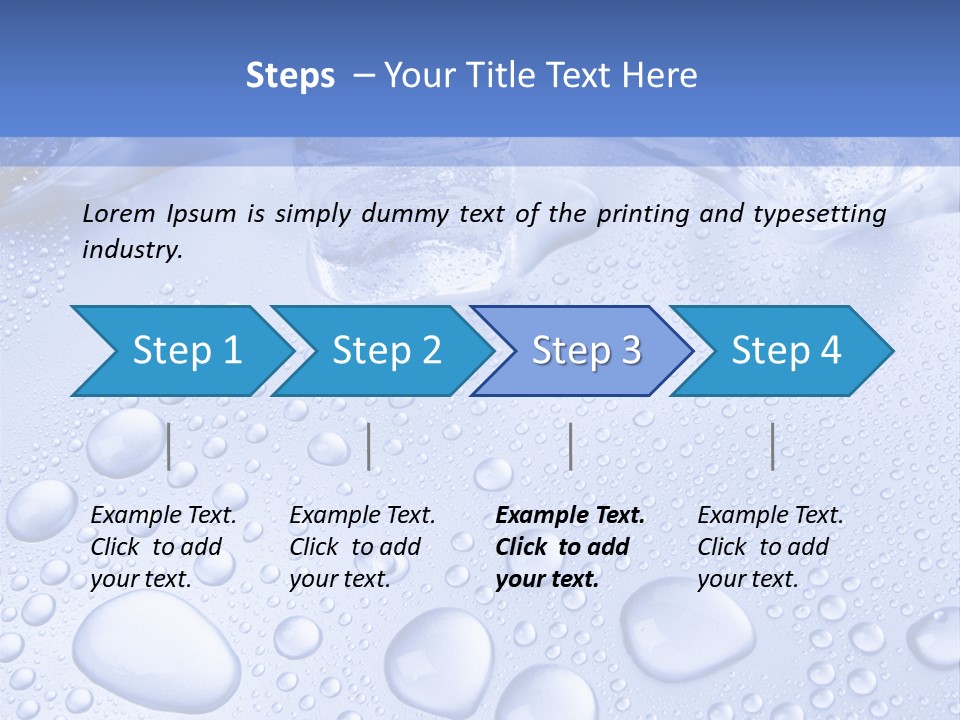 Crystals Cold Purity PowerPoint Template