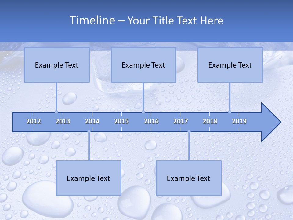Crystals Cold Purity PowerPoint Template