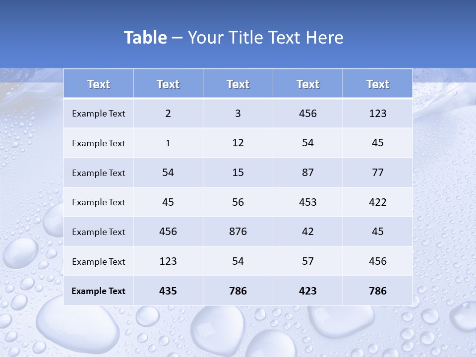 Crystals Cold Purity PowerPoint Template