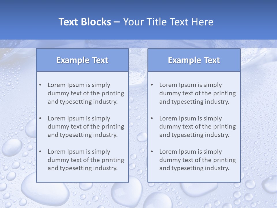 Crystals Cold Purity PowerPoint Template