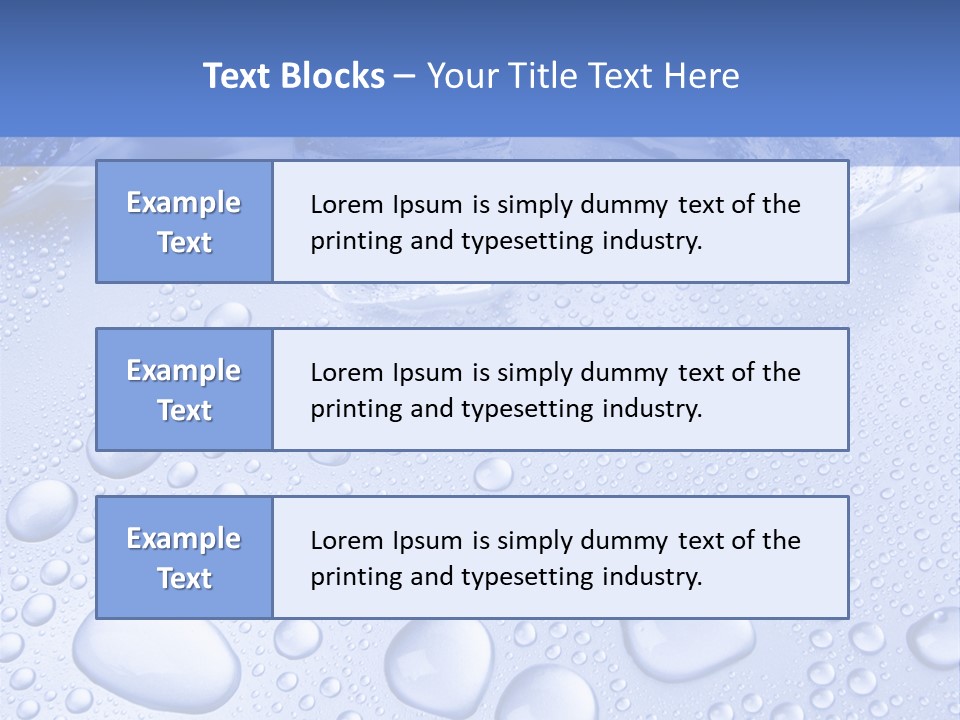 Crystals Cold Purity PowerPoint Template