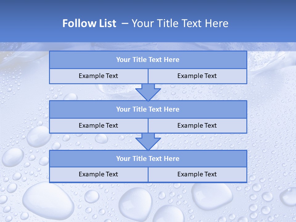 Crystals Cold Purity PowerPoint Template