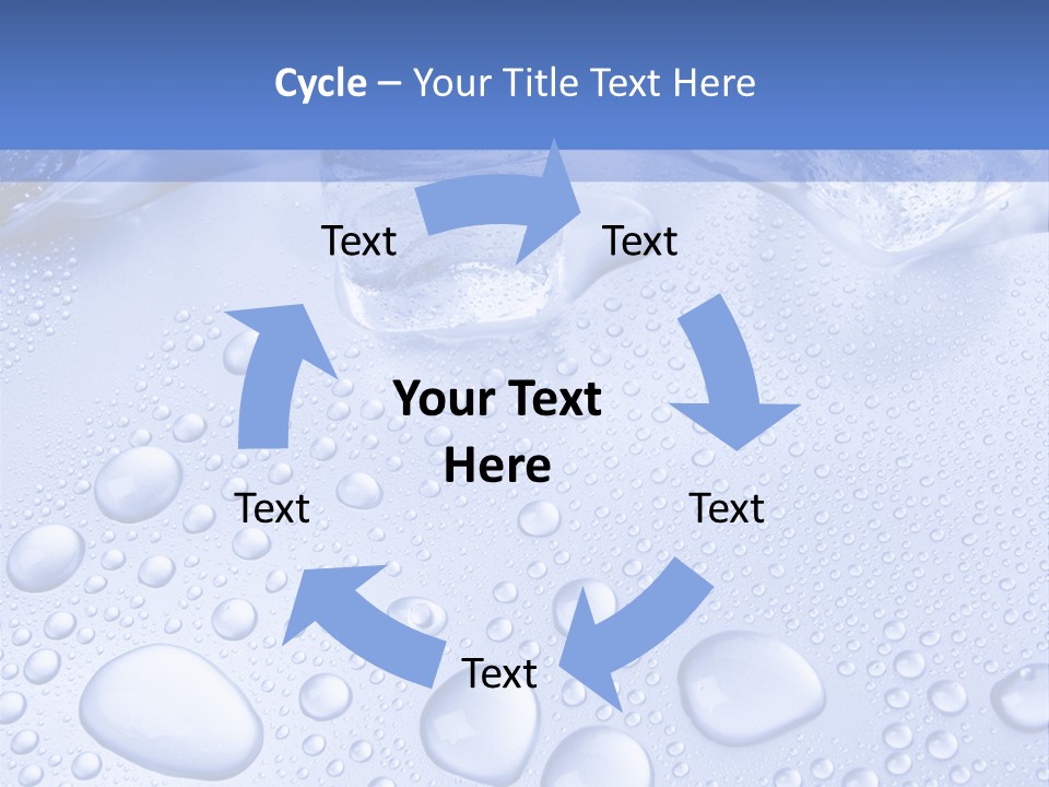 Crystals Cold Purity PowerPoint Template