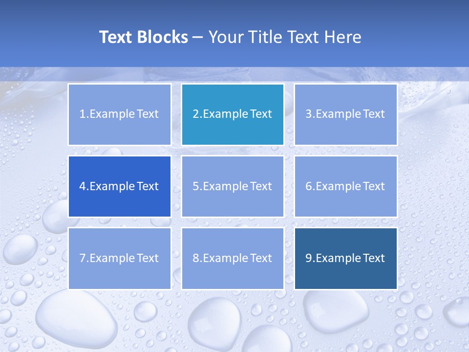Crystals Cold Purity PowerPoint Template