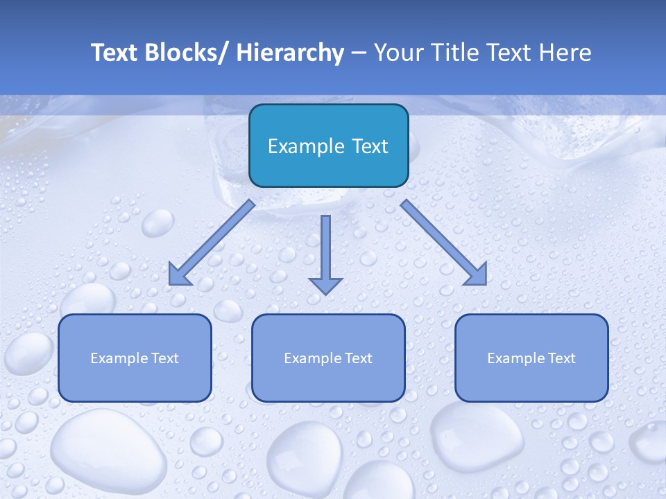 Crystals Cold Purity PowerPoint Template