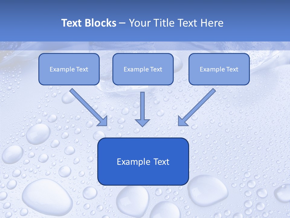 Crystals Cold Purity PowerPoint Template