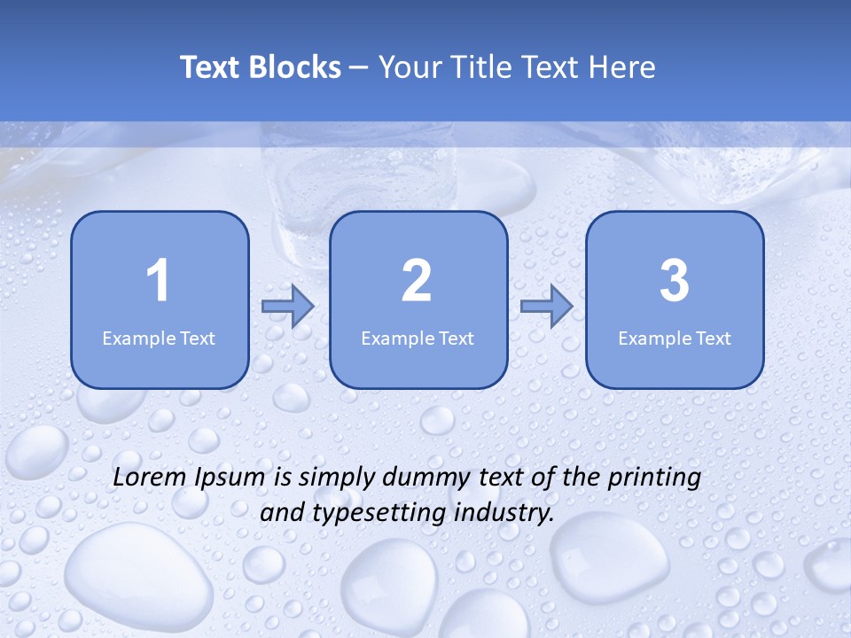 Crystals Cold Purity PowerPoint Template