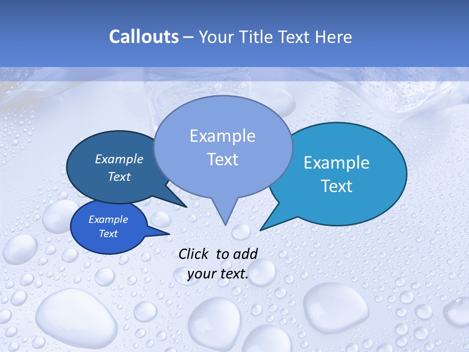 Crystals Cold Purity PowerPoint Template