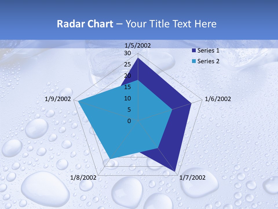 Crystals Cold Purity PowerPoint Template