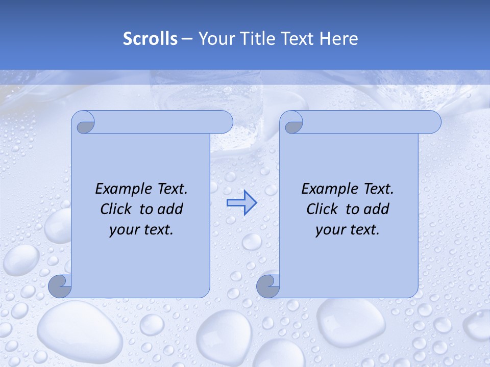 Crystals Cold Purity PowerPoint Template