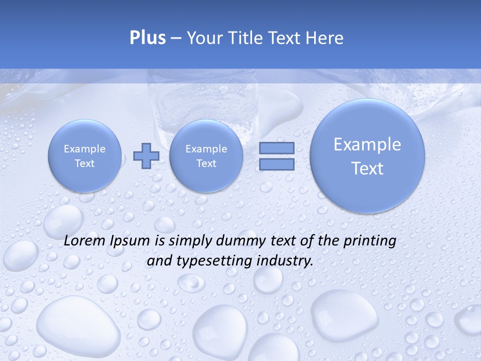 Crystals Cold Purity PowerPoint Template