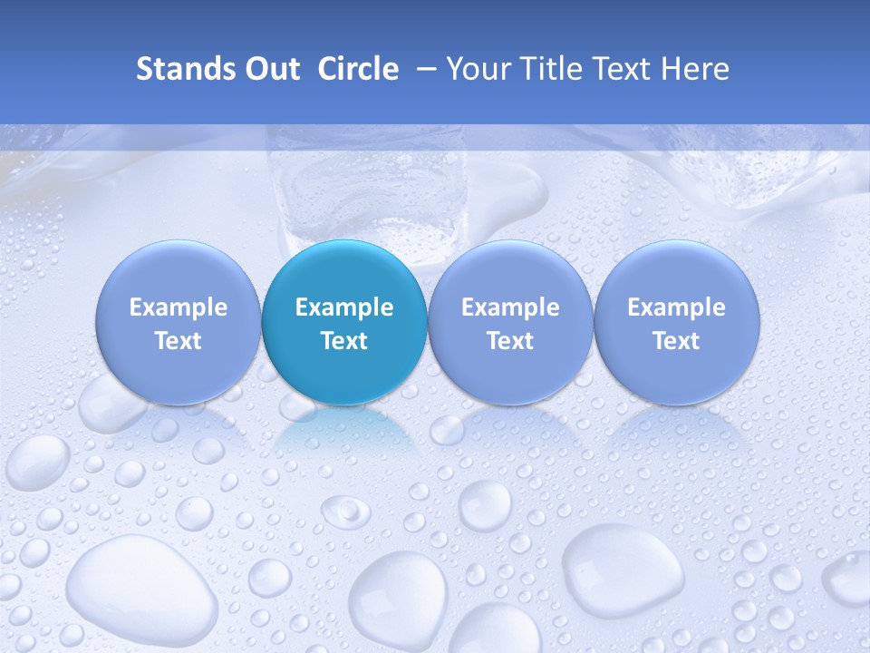 Crystals Cold Purity PowerPoint Template