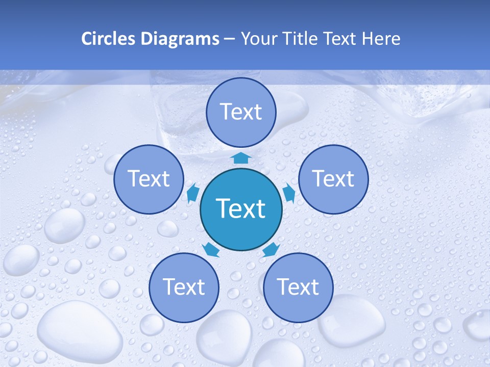 Crystals Cold Purity PowerPoint Template