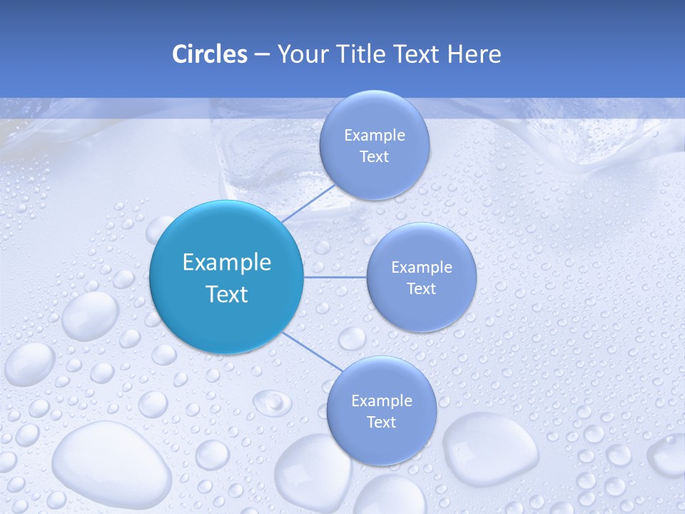 Crystals Cold Purity PowerPoint Template