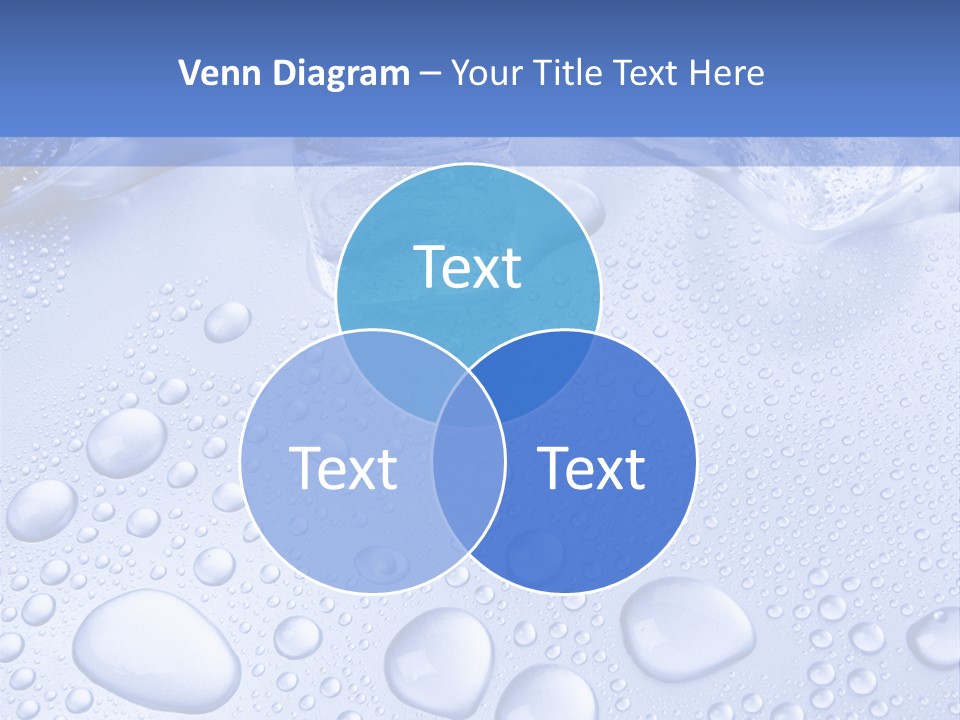 Crystals Cold Purity PowerPoint Template