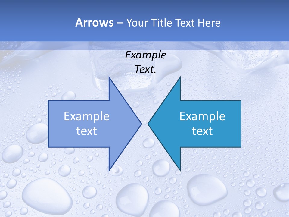 Crystals Cold Purity PowerPoint Template