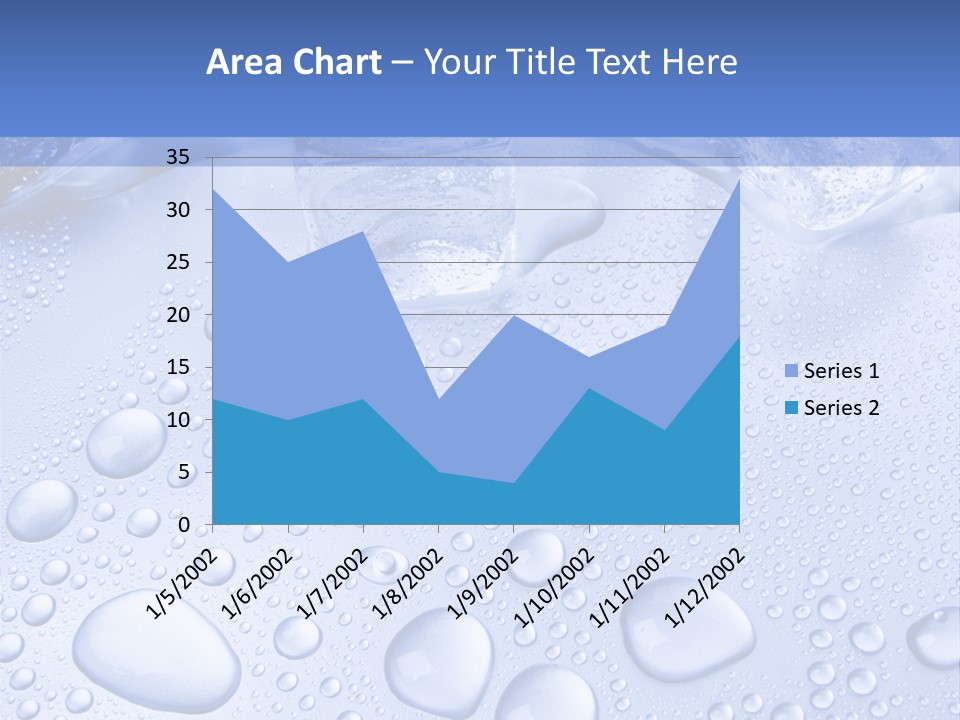 Crystals Cold Purity PowerPoint Template