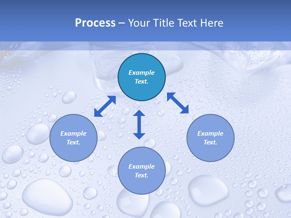 Crystals Cold Purity PowerPoint Template