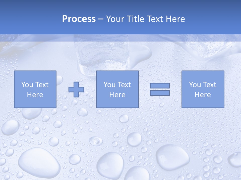 Crystals Cold Purity PowerPoint Template