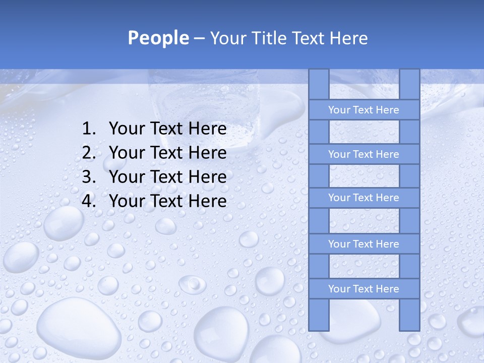 Crystals Cold Purity PowerPoint Template
