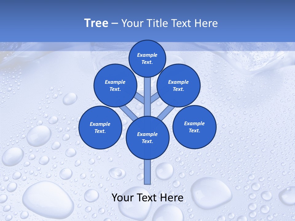 Crystals Cold Purity PowerPoint Template