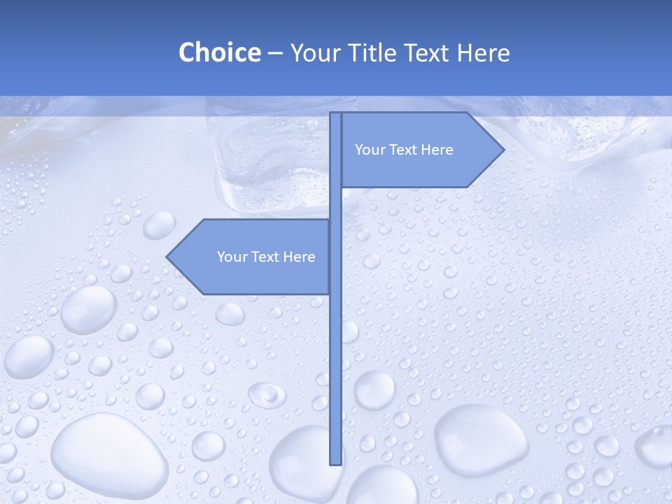 Crystals Cold Purity PowerPoint Template