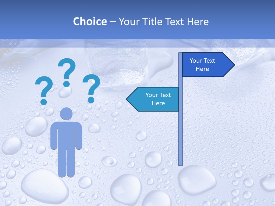 Crystals Cold Purity PowerPoint Template