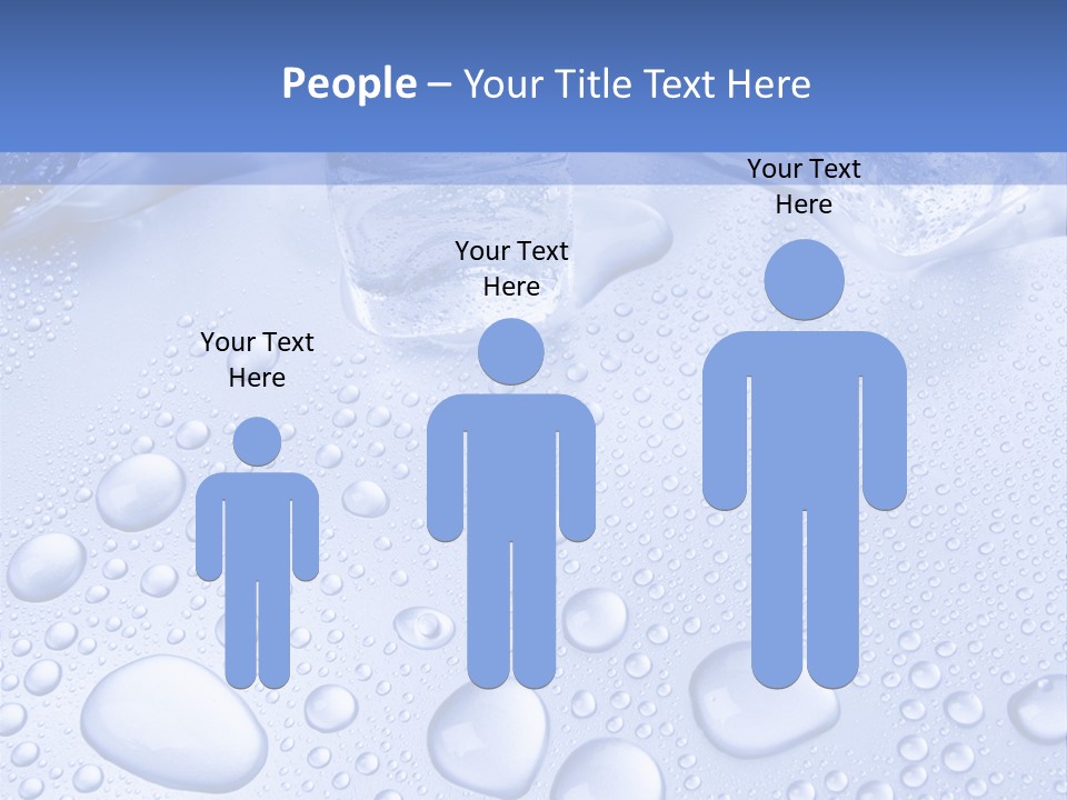 Crystals Cold Purity PowerPoint Template