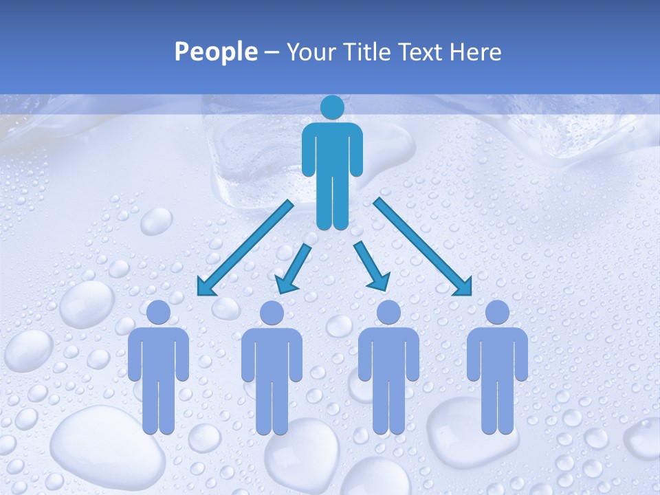 Crystals Cold Purity PowerPoint Template