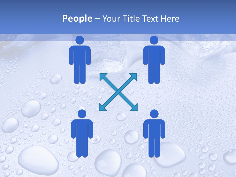 Crystals Cold Purity PowerPoint Template