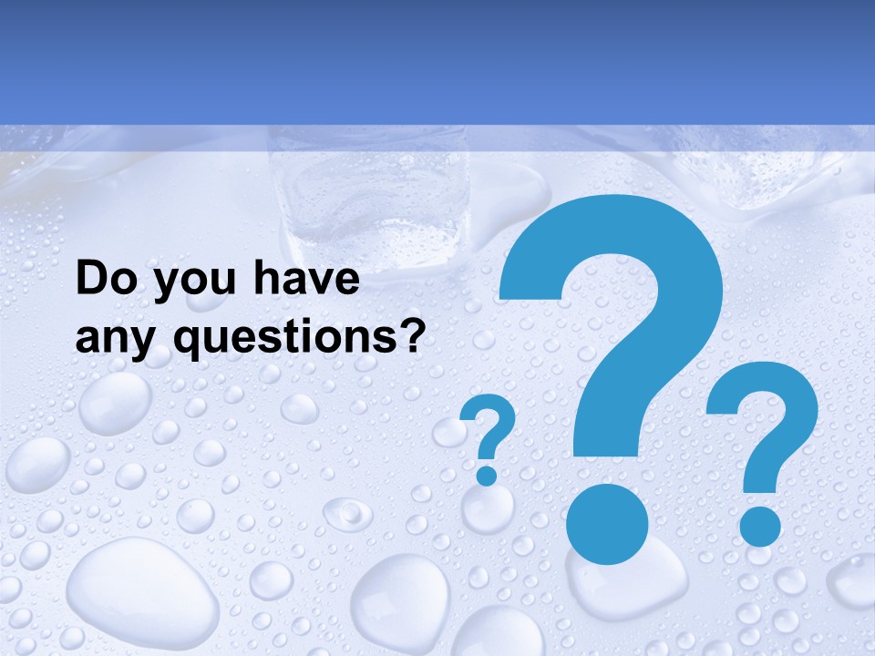 Crystals Cold Purity PowerPoint Template