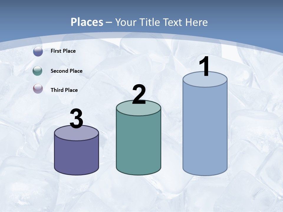 Cubes Ice Summer PowerPoint Template