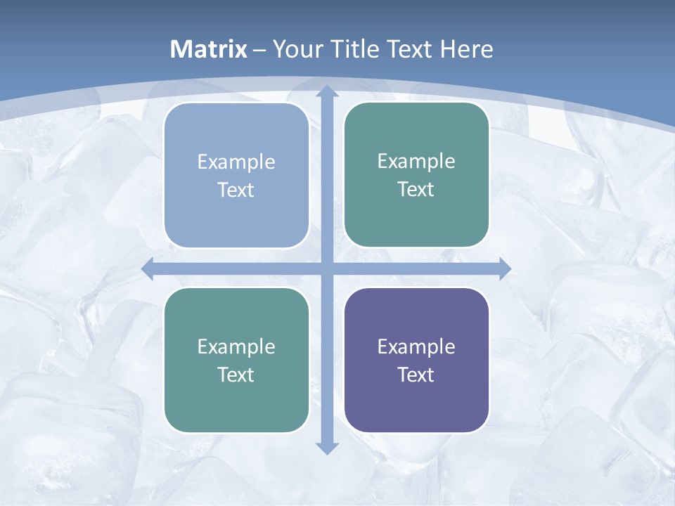 Cubes Ice Summer PowerPoint Template