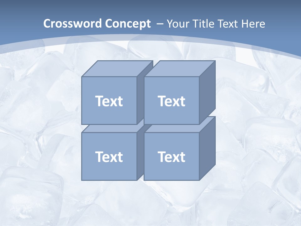 Cubes Ice Summer PowerPoint Template