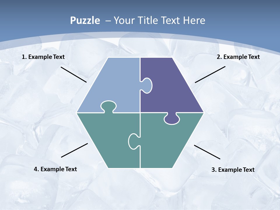 Cubes Ice Summer PowerPoint Template