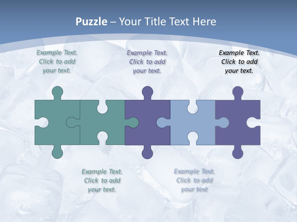 Cubes Ice Summer PowerPoint Template