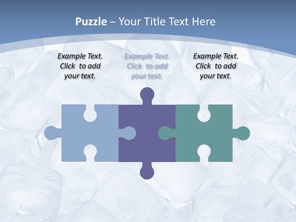 Cubes Ice Summer PowerPoint Template