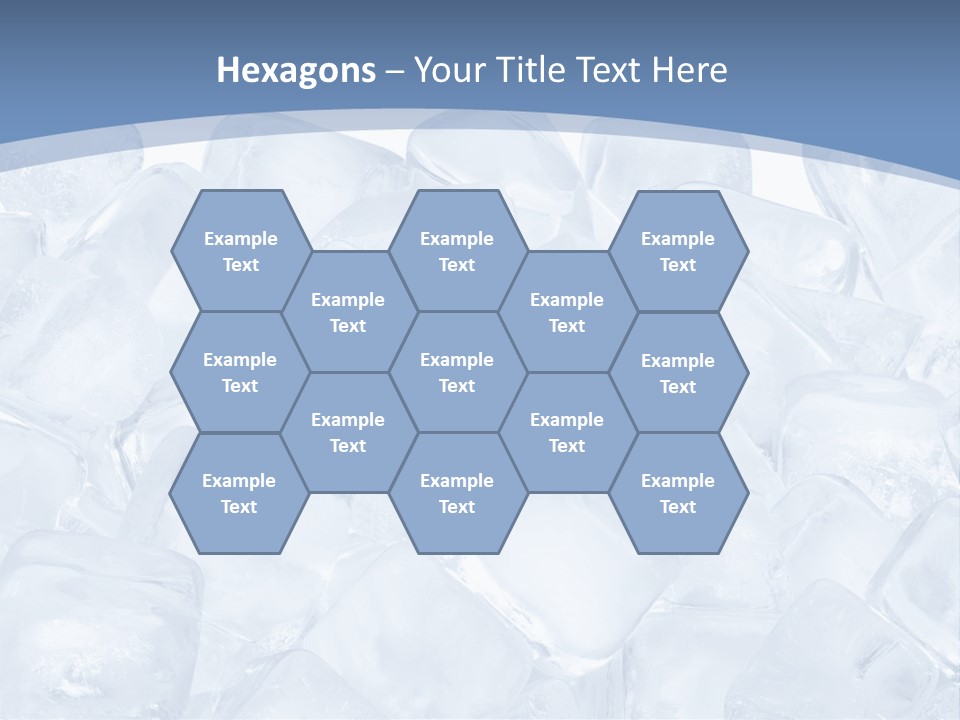 Cubes Ice Summer PowerPoint Template