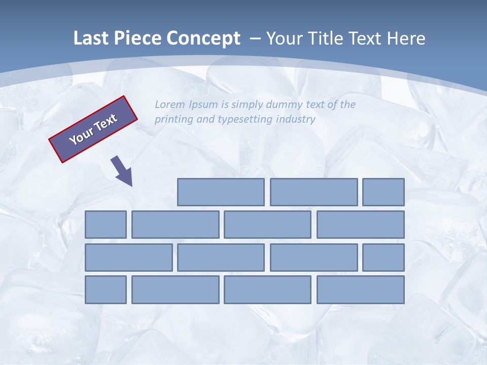 Cubes Ice Summer PowerPoint Template