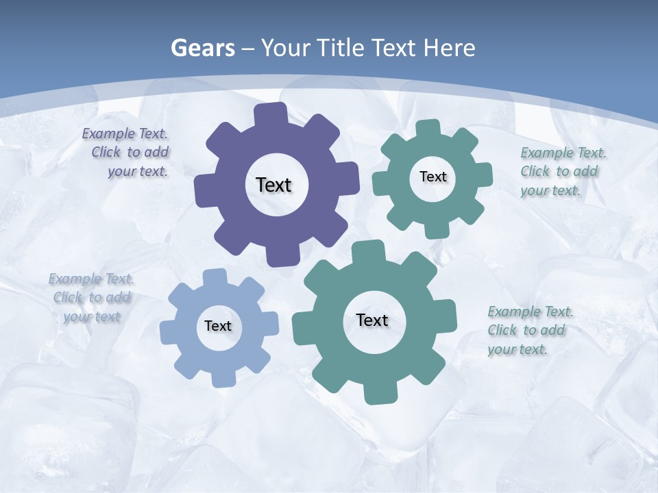 Cubes Ice Summer PowerPoint Template