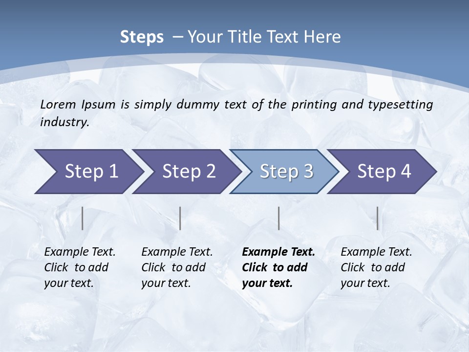 Cubes Ice Summer PowerPoint Template