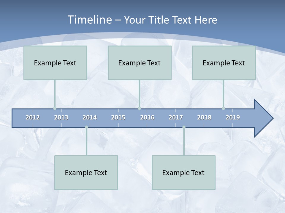Cubes Ice Summer PowerPoint Template