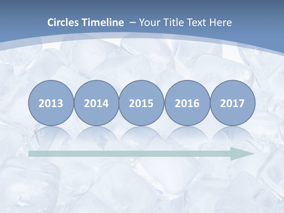 Cubes Ice Summer PowerPoint Template