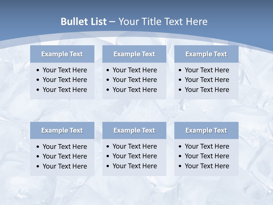Cubes Ice Summer PowerPoint Template