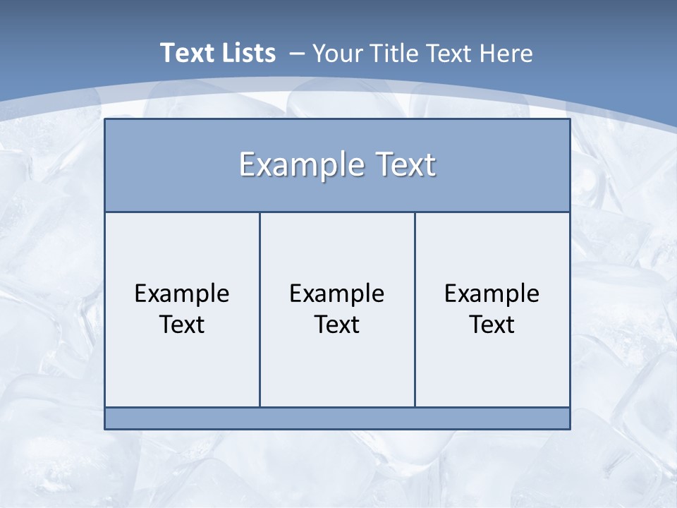 Cubes Ice Summer PowerPoint Template