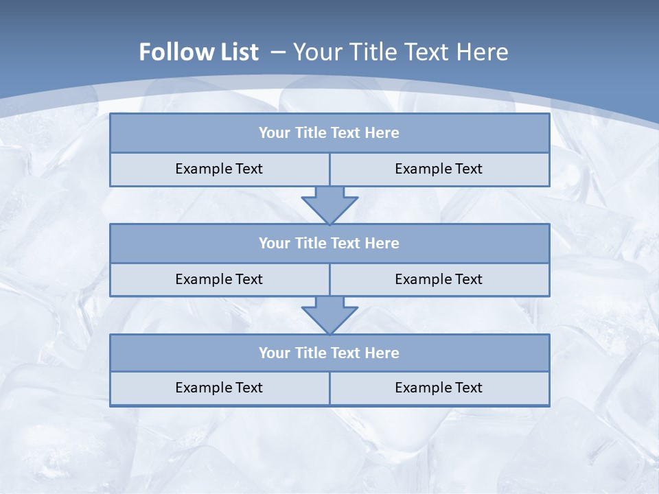 Cubes Ice Summer PowerPoint Template