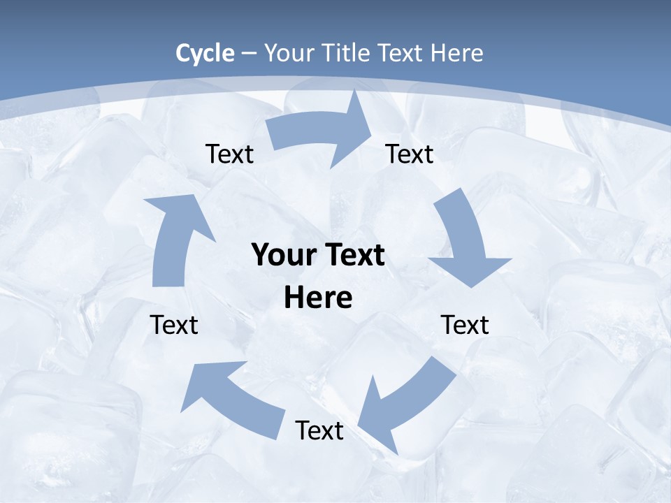Cubes Ice Summer PowerPoint Template