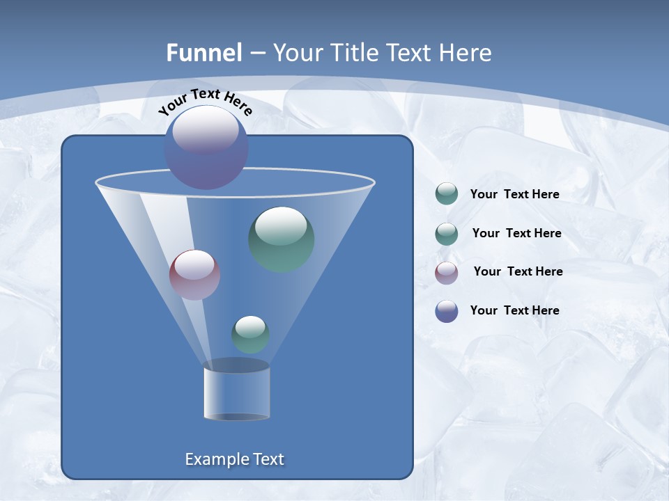 Cubes Ice Summer PowerPoint Template