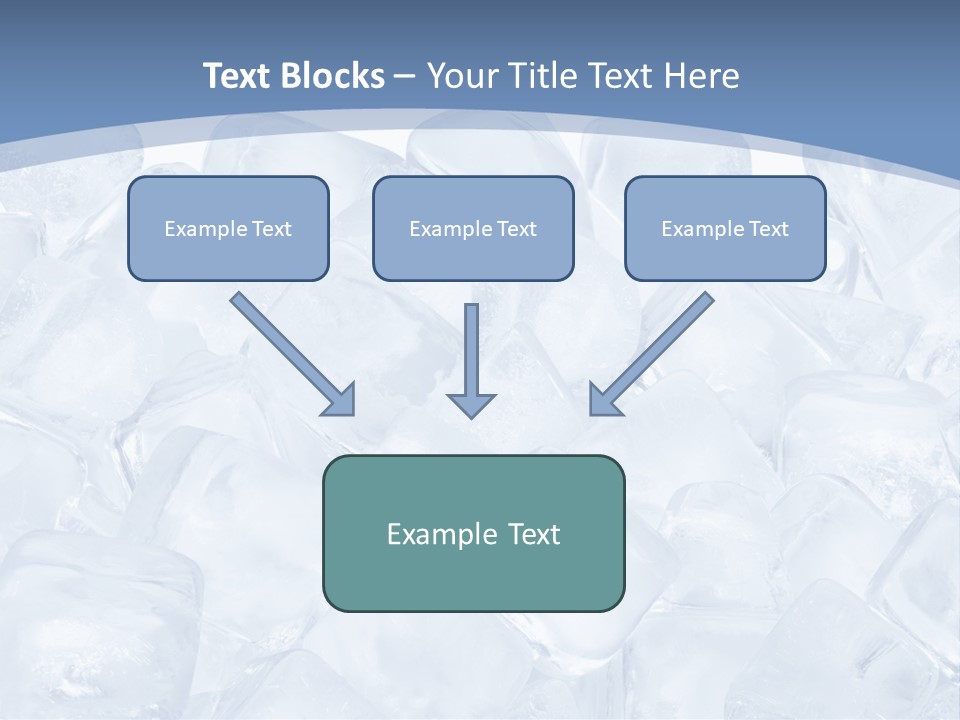 Cubes Ice Summer PowerPoint Template